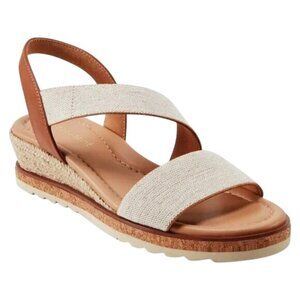 Easy Spirit Women's Sabina Strappy Low Wedge Sandals